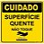 Etiqueta - Cuidado - Superfície Quente - Imagem 1