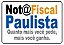 Placa Nota Fiscal Paulista - 30x20cm - Imagem 1