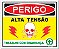 Placa - Perigo - Alta Tensão - Imagem 1