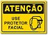 Atenção - Use Protetor Facial - Imagem 1