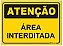 Placa Atenção - Área Interditada - Imagem 1