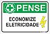 Placa CIPA - PENSE - Economize eletricidade - Imagem 1