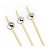 PALITO EM BAMBU BOLINHAS PCT/20UN SILVER FESTAS - Imagem 2