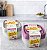 KIT 5 POTES QUADRADOS PLÁSTICO 530ML SANREMO - Imagem 1