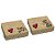 CAIXA PRESENTE COM AMOR 17X13,5X4,5CM CROMUS - Imagem 1