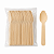 COLHER MADEIRA NATURAL 11CM SILVER FESTAS - Imagem 2