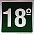PLACA INDICATIVA DE 18° ANDAR - Imagem 1