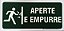 PLACA INDICATIVA DE APERTE E EMPURRE - Imagem 1