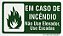 PLACA INDICATIVA EM CASO DE INCÊNDIO NÃO USE O ELEVADOR - Imagem 1