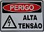 PLACA INDICATIVA DE PERIGO ALTA TENSÃO - Imagem 1