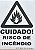 PLACA INDICATIVA DE RISCO DE INCENDIO - Imagem 1