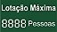 PLACA INDICATIVA LOTAÇÃO MÁXIMA (PERSONALIZÁVEL) - Imagem 1