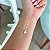 Pulseira Coração Pequeno Letra Personalizável - Prata 925 - Imagem 1