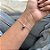 Pulseira com Coração Roxo - Prata 925 - Imagem 1