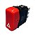 Botão Luz Emergência Pisca Alerta 12V Caminhão e Ônibus Agrale Volare MB 1418 1618 709 6885457124 6007011322004 - Imagem 1