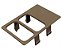 Tampa Cega Tapa Furo Painel Marrom 02 Furo Para Caminhão Mb Bicudo OH1625L E-1418 710 912 912 814 - Imagem 5