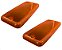 02 Lente Lanterna Dianteira Frontal Plástica Laranja Para Caminhão Vw 680 7110 13130 8100 35300 - Imagem 3