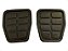 02 Sapata Capa Borracha Pedal Freio Embreagem Para Vw Gol Voyage Santana Passat - Imagem 1