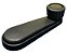 Manivela Regulagem Manual Vidro Porta Metal Preto Para VW Brasilia Fusca Gol Kombi Santana Variant - Imagem 3