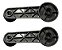 02 Manivela Regulagem Vidro Porta Plástico Preto para Ford Fiesta Ka Ranger Ecsoport Courrier - Imagem 4