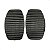2 Sapata Pedal Borracha Freio Embreagem Para Palio Idea Uno Fiorino Doblo - Imagem 1
