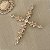 Crucifixo em zirconia  para montagem de terço de noiva modelo Marcelia - Imagem 4
