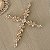 Crucifixo em zirconia  para montagem de terço de noiva modelo Marcelia - Imagem 2