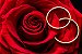 Painel de Festa em Tecido Sublimado 3d Rosas e Anéis - Imagem 1