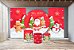 Super Kit Painel De Festa e Capas de Cilindro em tecido sublimado Lindo Natal - Imagem 2