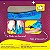 Super Kit Painel De Festa e Capas de Cilindro em Tecido sublimado Safari Candy Azul - Imagem 4