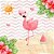 Kit Festa Pronta Painéis e Capas de Cilindro Em Tecido Flamingo Tropical - Imagem 3
