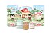 Super Kit Painel De Festa e Capas de Cilindro em tecido sublimado Casa Cogumelo Jardim - Imagem 1