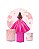 Kit Painel Redondo De Festa e Capas de Cilindro em tecido sublimado Meus 15 Anos Glitter Pink - Imagem 1
