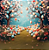 Fundo Fotográfico em Tecido Sublimado Páscoa Floresta Colorida - Imagem 1