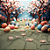 Fundo Fotográfico em Tecido Sublimado Páscoa Floresta Doce - Imagem 1