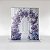 Fundo Fotográfico em Tecido Sublimado Arco Floral Lilás com Boiserie - Imagem 1