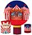 Kit Painel Redondo De Festa e Capas de Cilindro em tecido sublimado Circo - Imagem 1