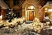 Painel de Festa em Tecido Sublimado Casa de Inverno de Natal - Imagem 1