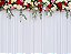 Painel de Festa em Tecido Sublimado 3d Cortina de Flores Coloridas - Imagem 1