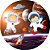 Painel de Festa Redondo em Tecido Sublimado Astronautas Cute c/elástico - Imagem 1