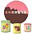 Kit Painel Redondo De Festa e Capas de Cilindro em tecido sublimado Sorvete Candy - Imagem 1