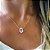 Colar Gota Cristal Banhado em Ouro 18K - Imagem 2