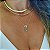 Colar Menino Com Zircônia Azul Bebê Banhado em Ouro 18K - Imagem 3