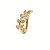 Kit Brinco e Piercing de Folhas com Zircônias  Banho em Ouro 18K - Imagem 3