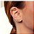 Kit Brinco e Piercing de Folhas com Zircônias  Banho em Ouro 18K - Imagem 1