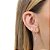 Kit Brincos Raio Com Zircônias Banhado Em Ouro 18K - Imagem 2