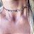 KIT CHOKER + PULSEIRA  RIVIERA ZIRCÔNIAS  COLORIDAS BANHADA A RÓDIO BRANCO - Imagem 2
