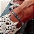 KIT CHOKER + PULSEIRA  RIVIERA ZIRCÔNIAS  COLORIDAS BANHADA A RÓDIO BRANCO - Imagem 3