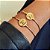 Bracelete Click Inicial Cravejada com Zircônia Cristal ( Escolha a Inicial ) - Imagem 1