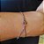 Pulseira Crucifixo Banho em Ródio Branco - Imagem 2